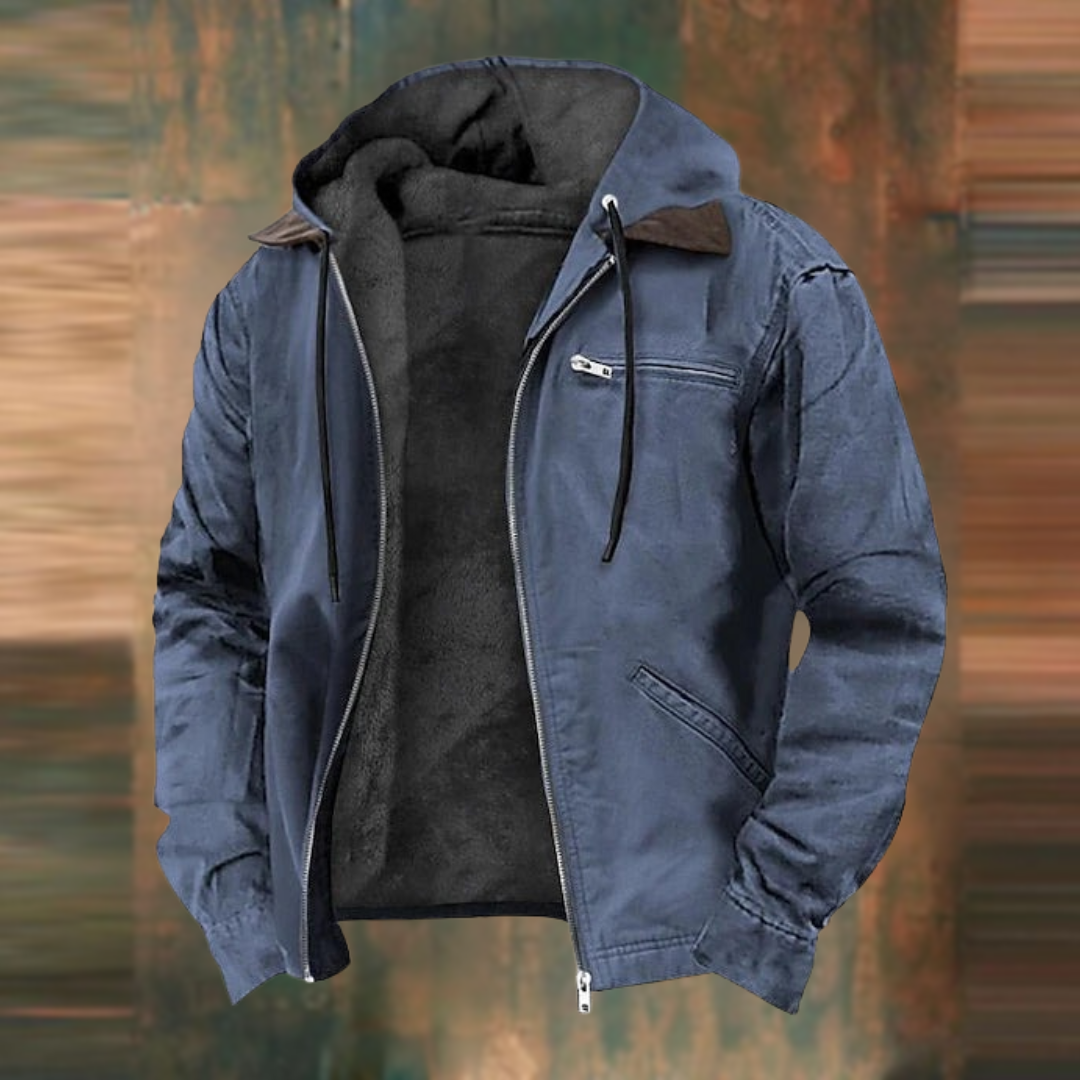 Sherpa Fleece Hooded Jacket for Men