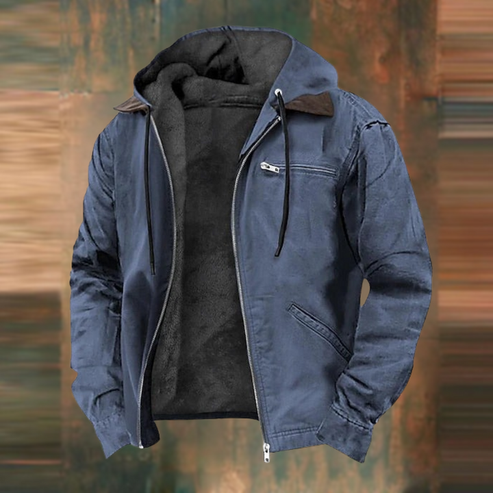 Sherpa Fleece Hooded Jacket for Men