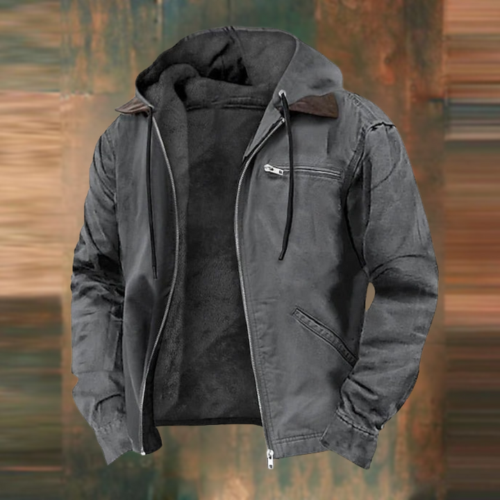 Sherpa Fleece Hooded Jacket for Men