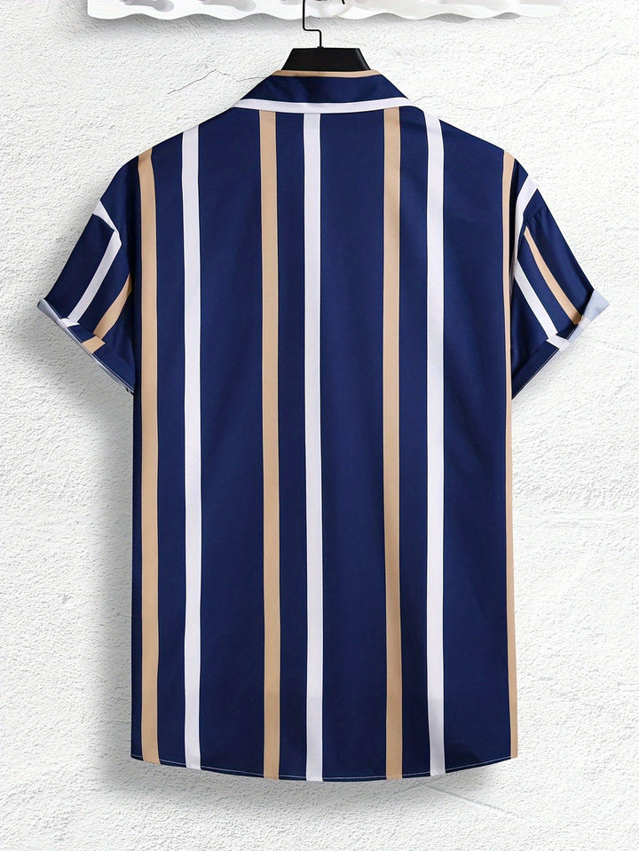 Men's T-shirt with Vertical Stripes
