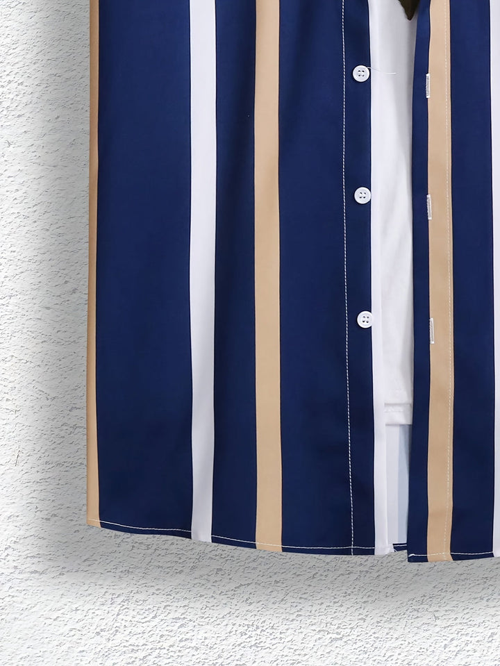 Men's T-shirt with Vertical Stripes