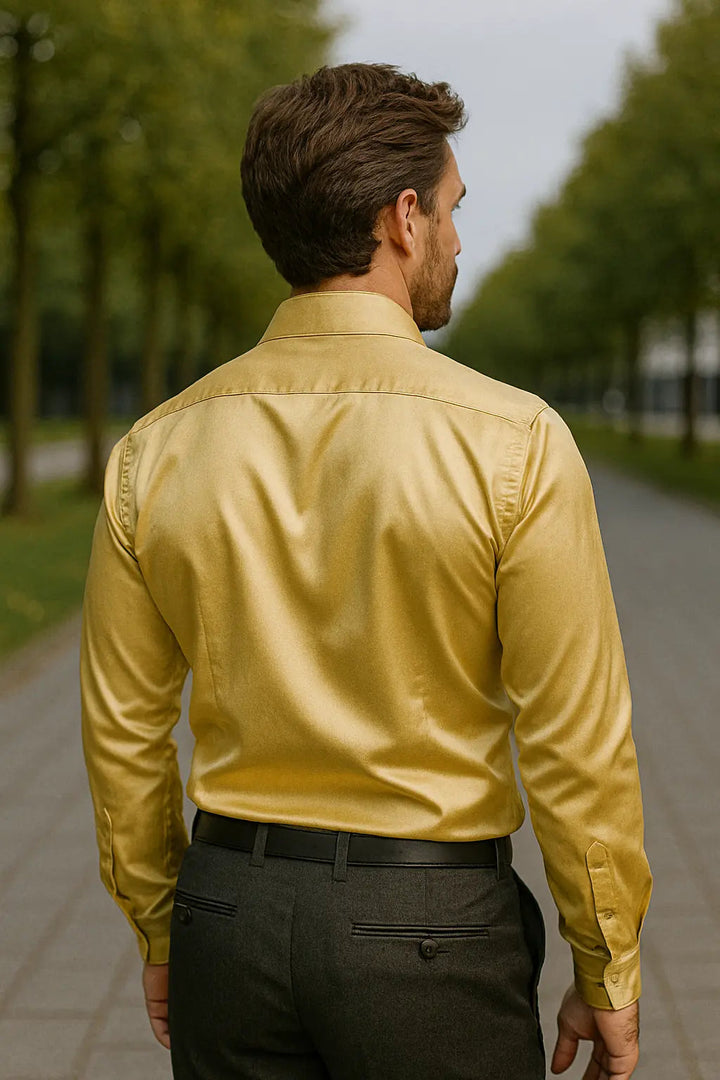 Satin Slim Fit Shirt for Men