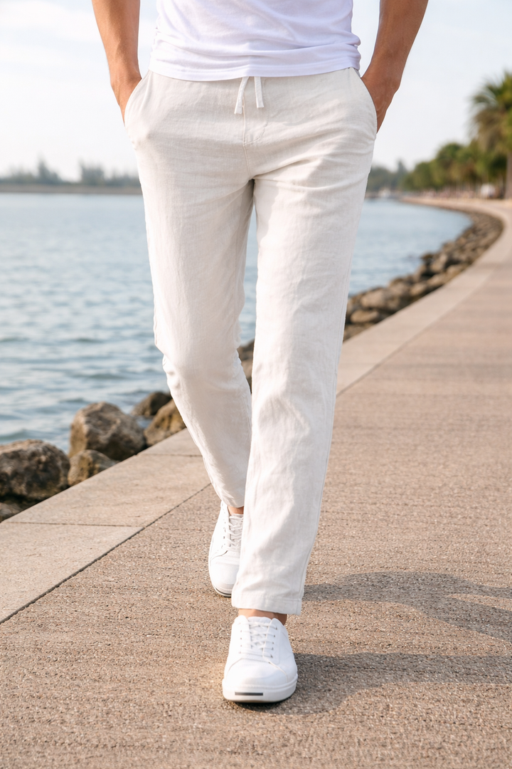 Casual drawstring pants for men