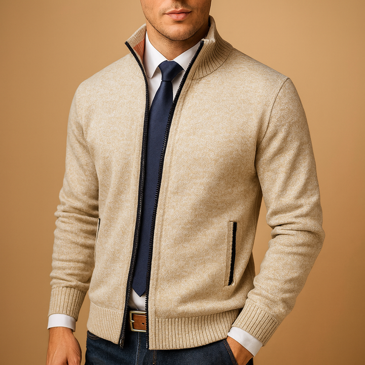 Zippet Cardigan til Herrer