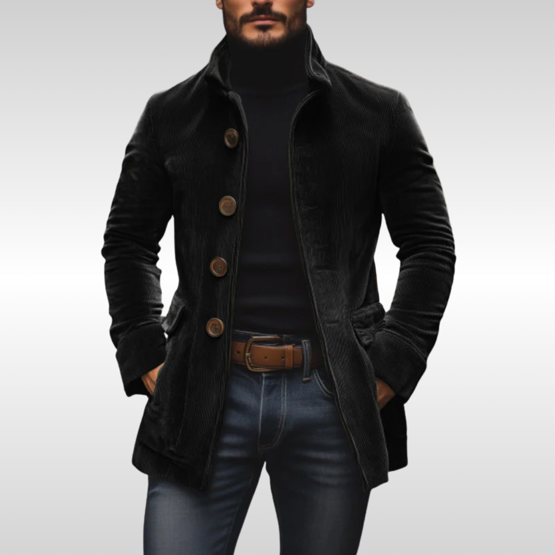 Jackson | Herre Slim Vintage Fløjl Frakke