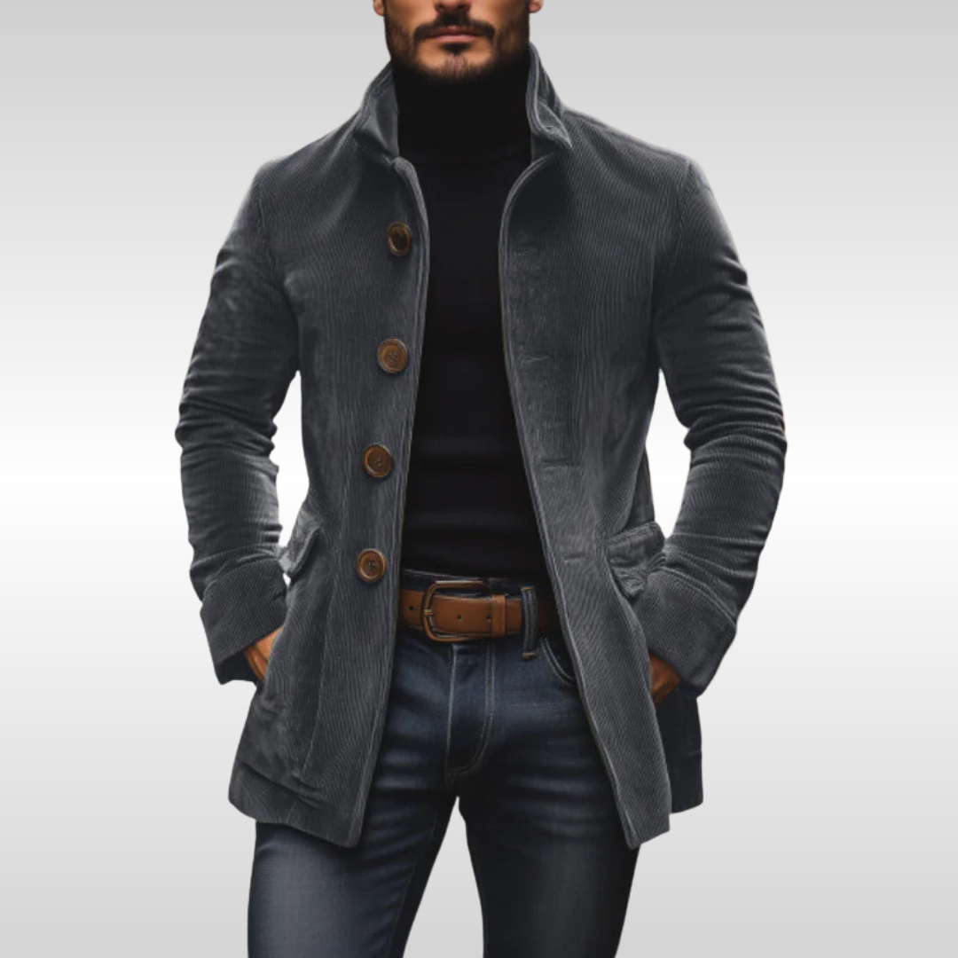 Jackson | Herre Slim Vintage Fløjl Frakke
