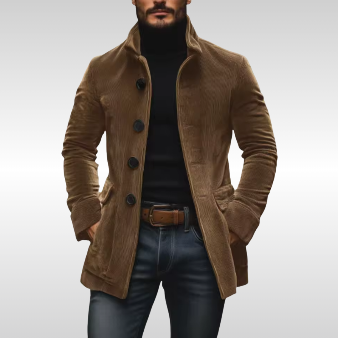 Jackson | Herre Slim Vintage Fløjl Frakke