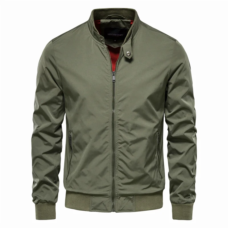 Men's bomber jacket with zipper