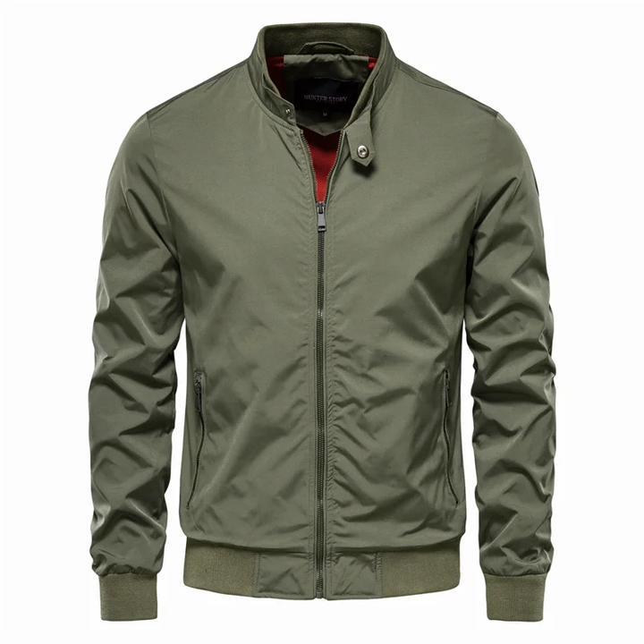 Men's bomber jacket with zipper