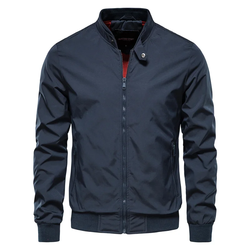 Men's bomber jacket with zipper