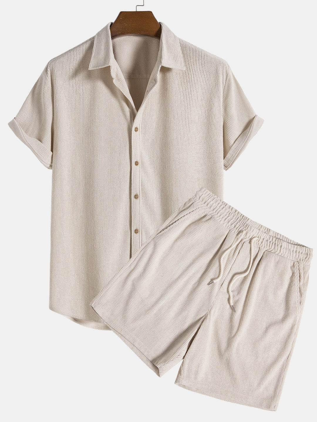 Herresæt Med Skjorte Og Shorts