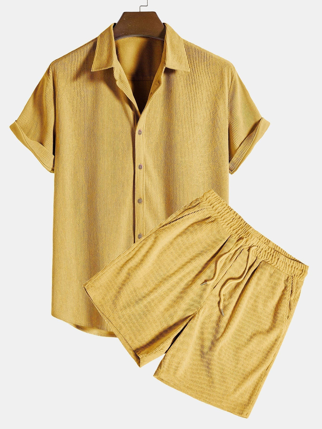 Herresæt Med Skjorte Og Shorts