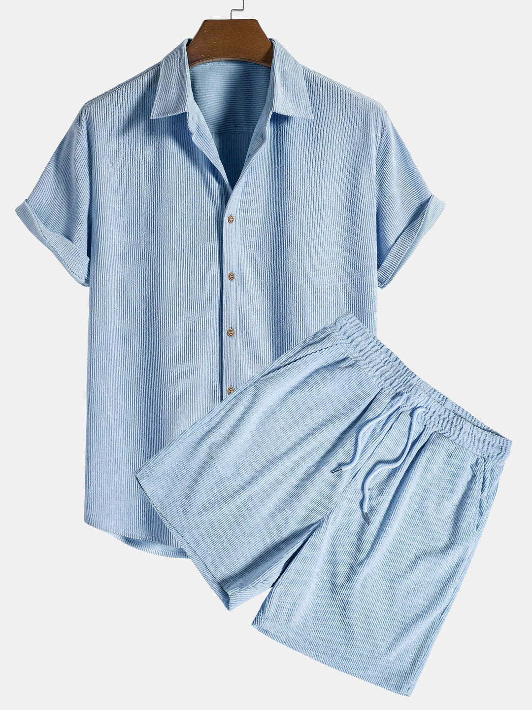 Herresæt Med Skjorte Og Shorts