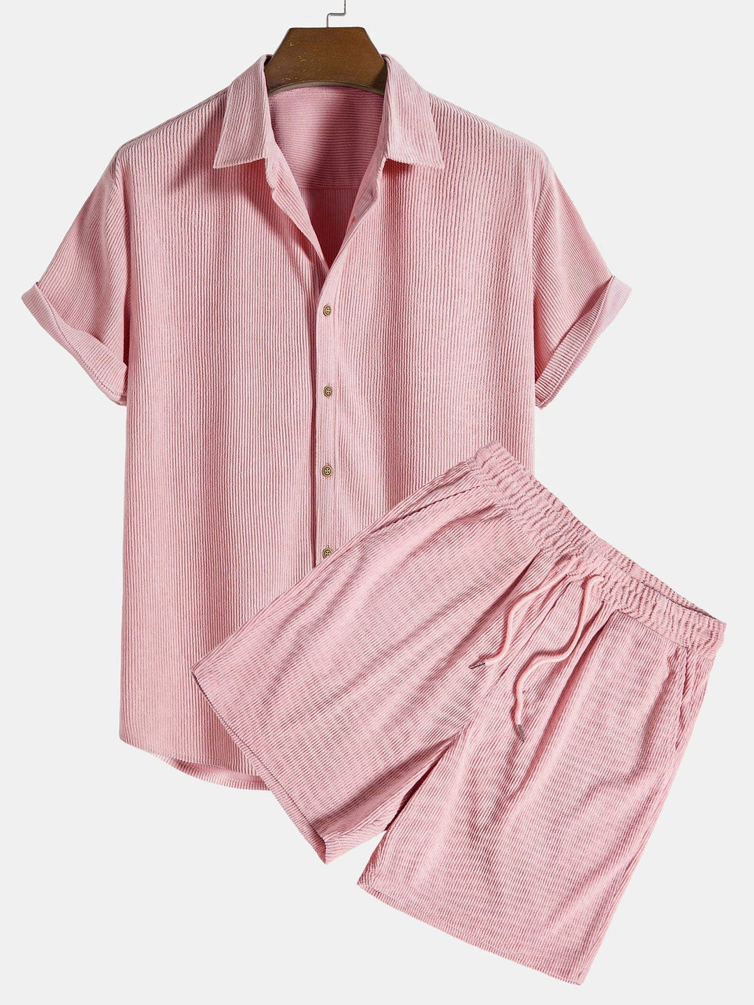 Herresæt Med Skjorte Og Shorts