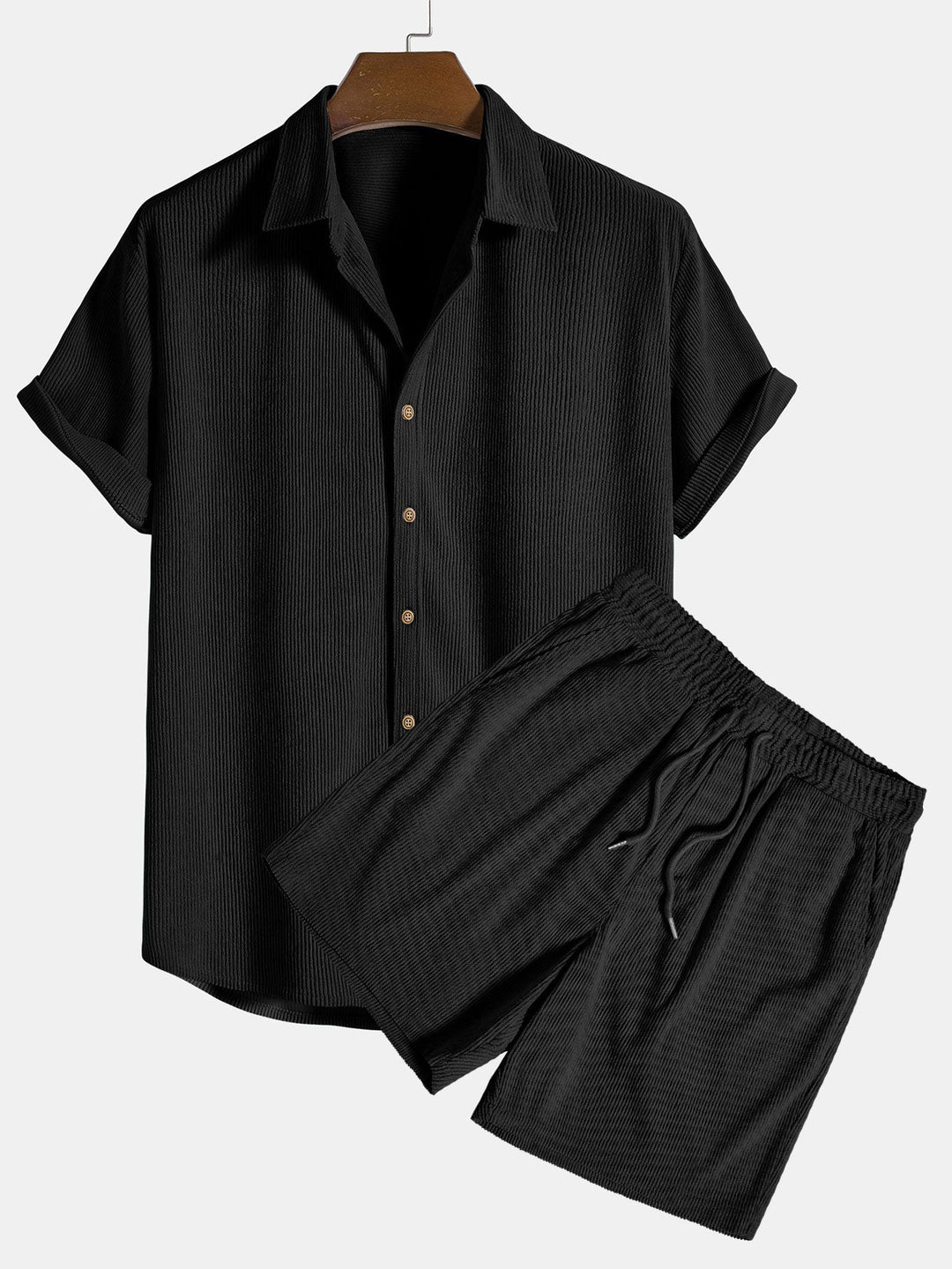 Herresæt Med Skjorte Og Shorts