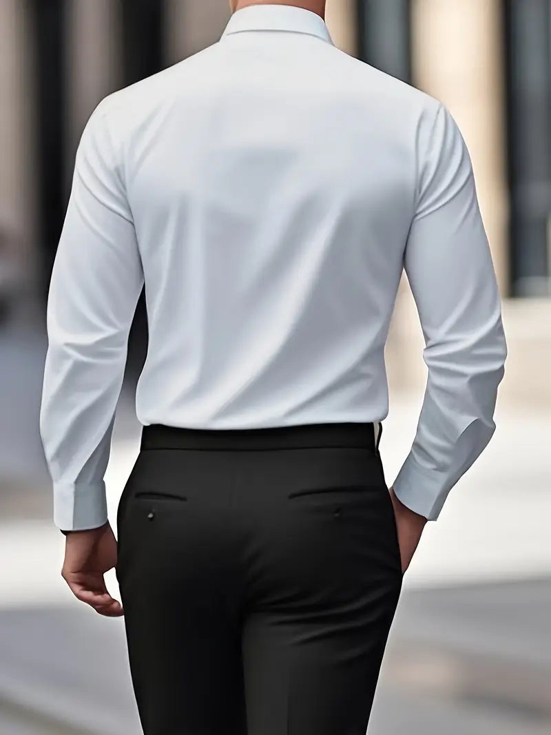 Slim Fit Jakkeskjorte til Herrer