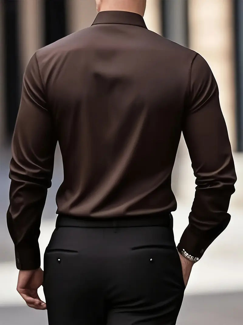Slim Fit Jakkeskjorte til Herrer