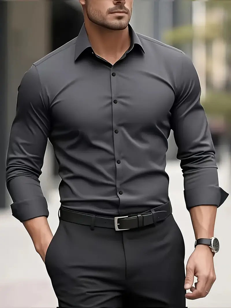 Slim Fit Jakkeskjorte til Herrer