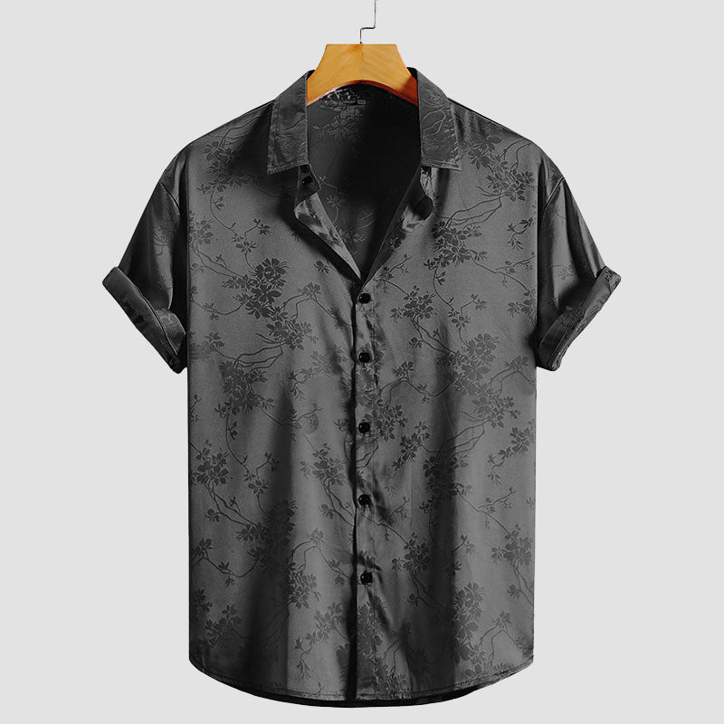 Nathan | Stylish Floral Satin Shirt