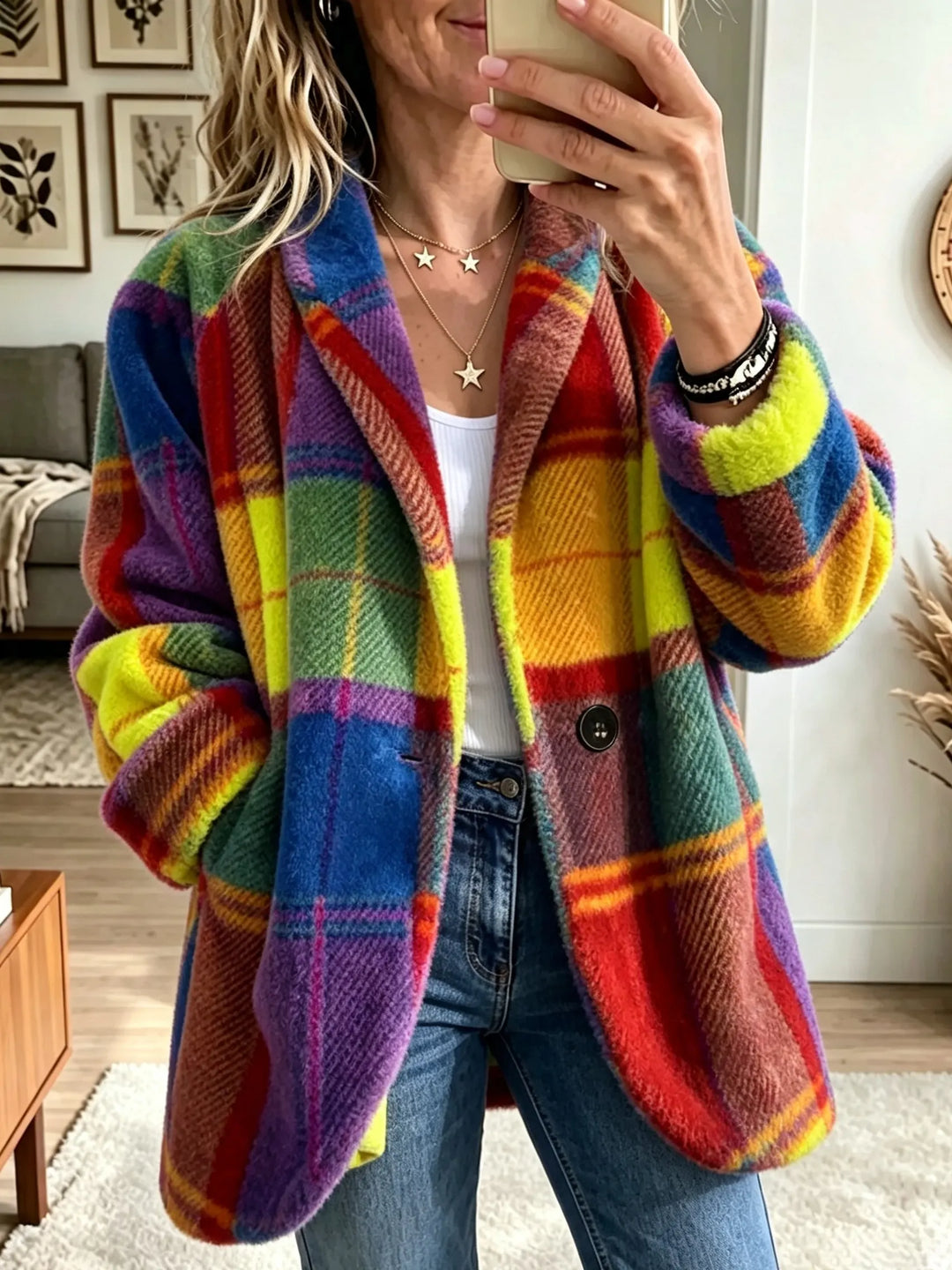 Women's Classic-Fit Plaid Jacket