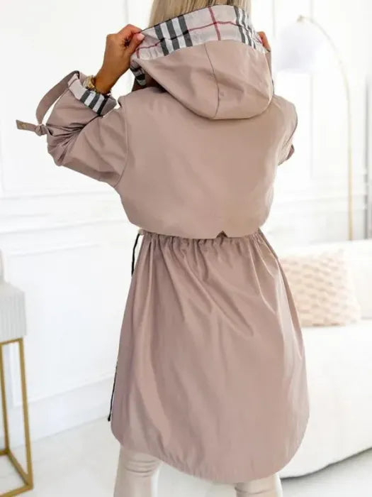 Waterproof Coat with Zipper for Women