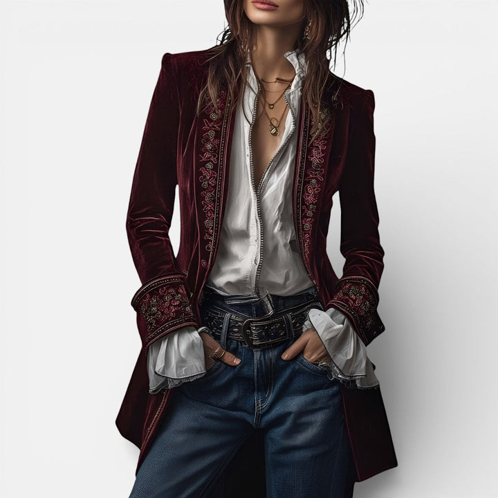 Velour jacket for women