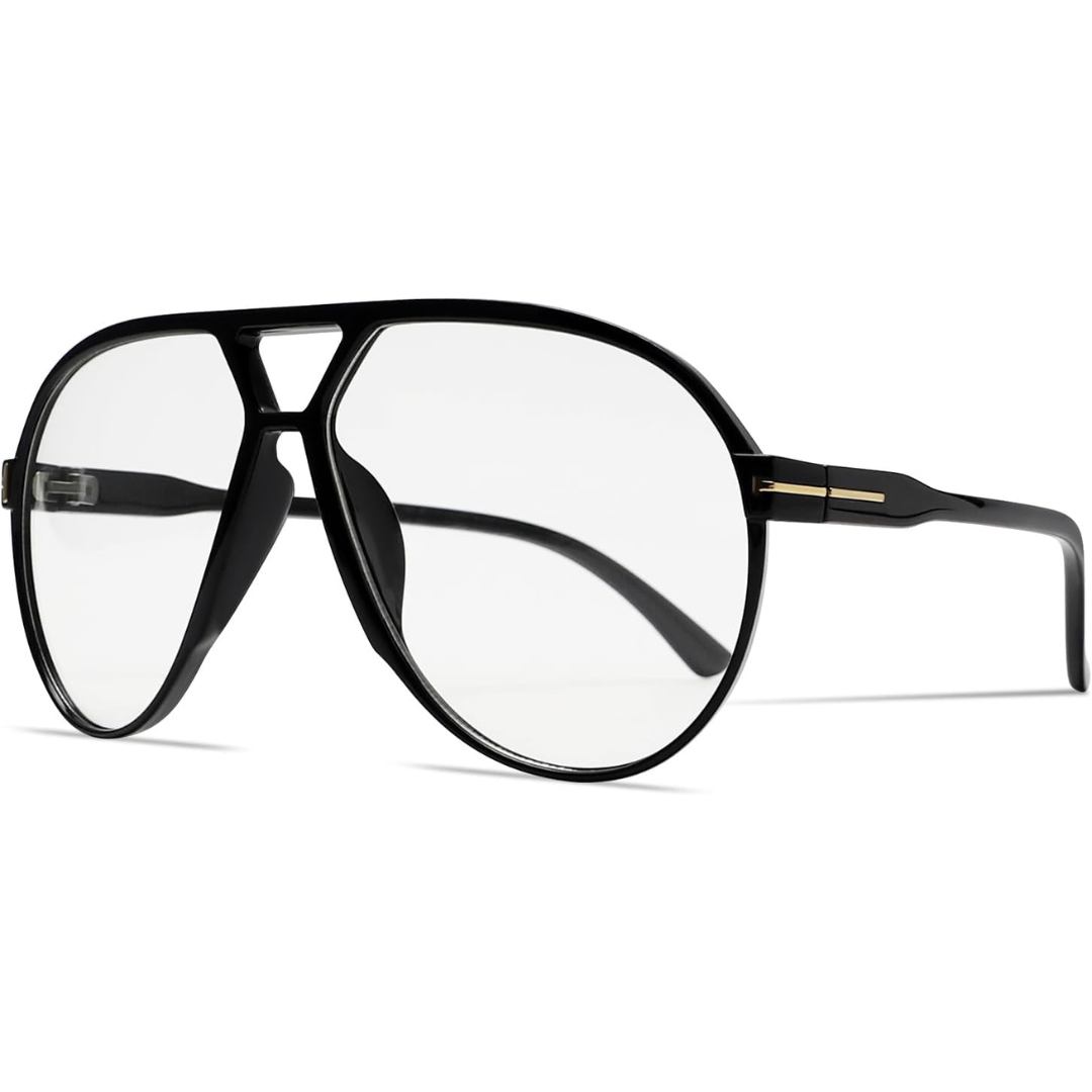 Oversized aviator sunglasses for women