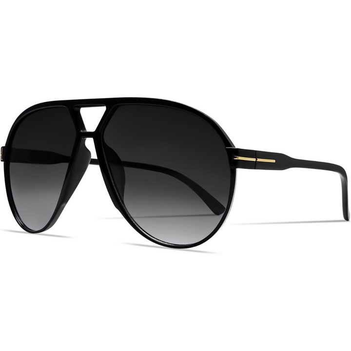 Oversized aviator sunglasses for women