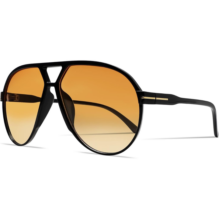 Oversized aviator sunglasses for women