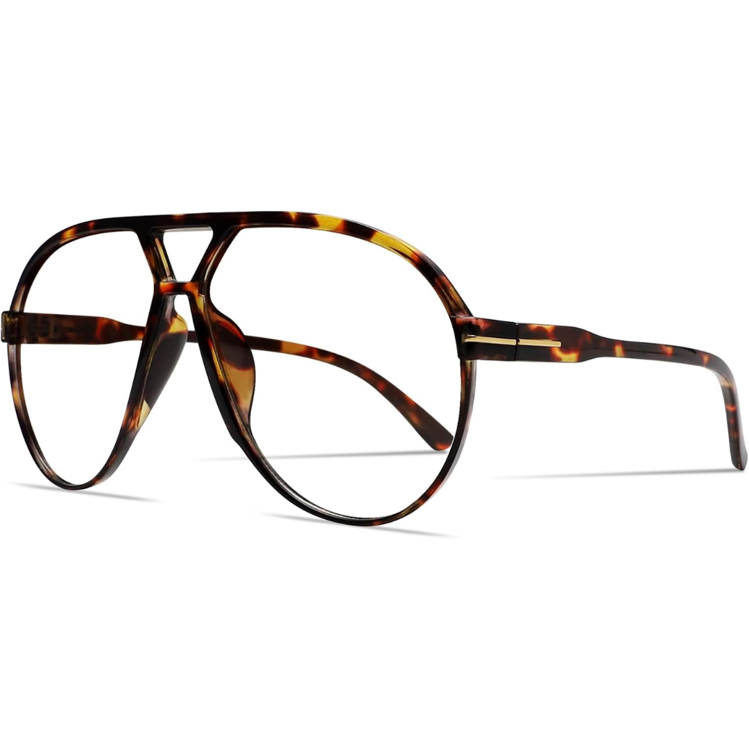Oversized aviator sunglasses for women