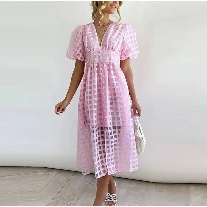 Elegant midi dress for autumn
