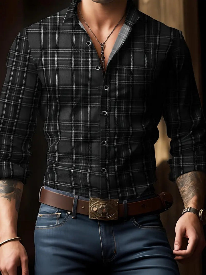Men's button-up lumberjack shirt