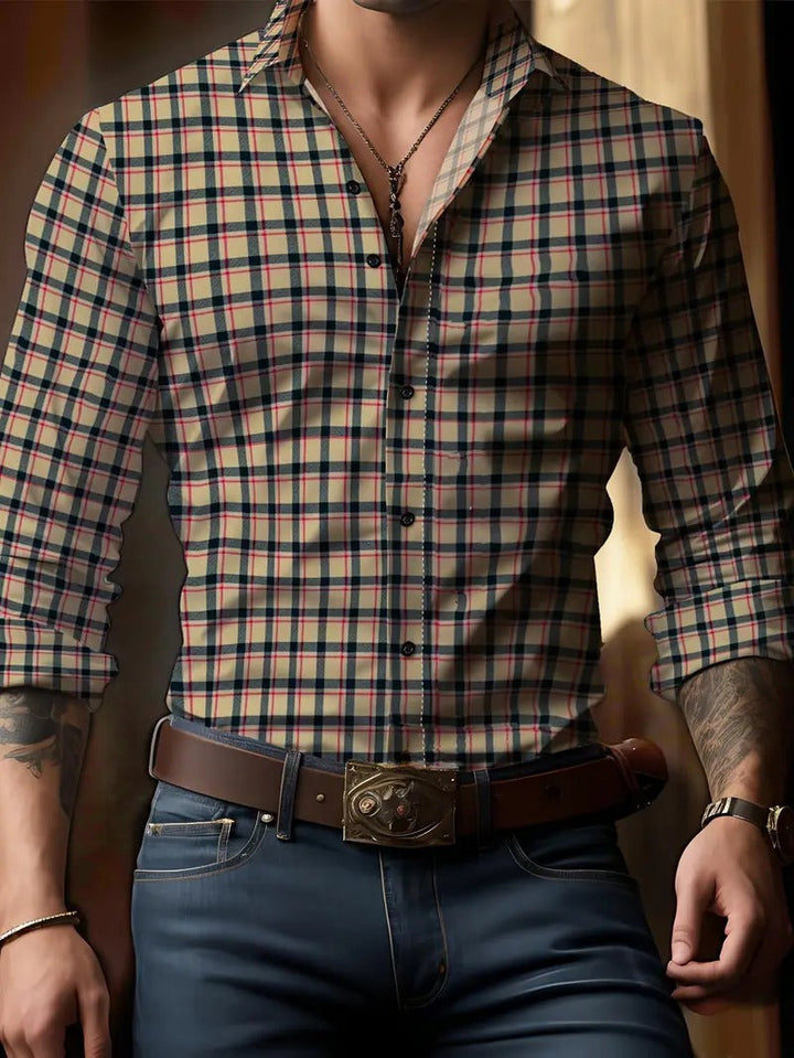 Men's button-up lumberjack shirt