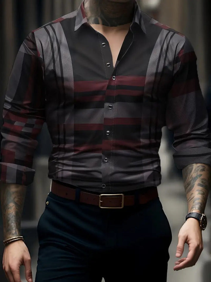 Men's button-up lumberjack shirt