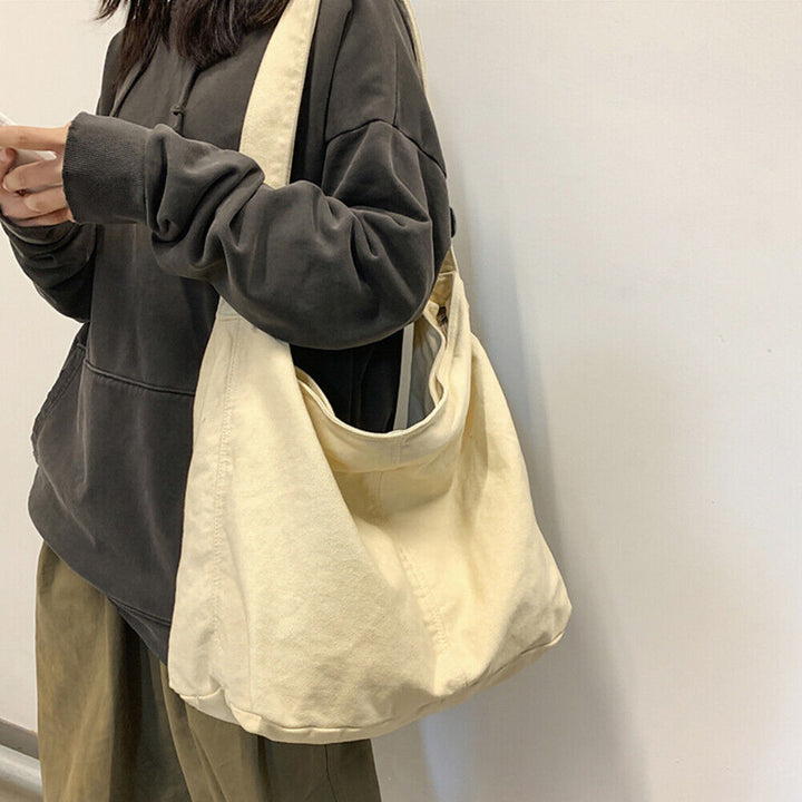 Oversized Skuldertaske Med Bred Rem