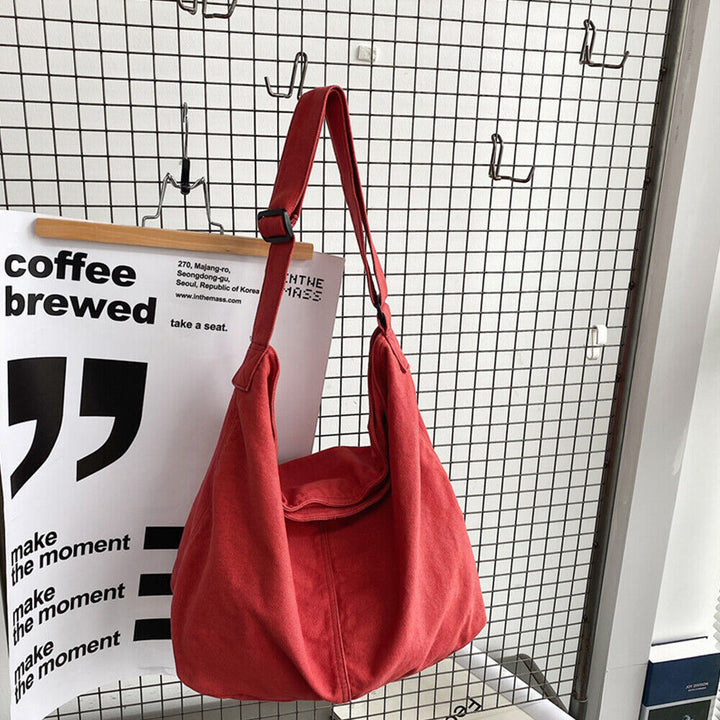 Oversized Skuldertaske Med Bred Rem