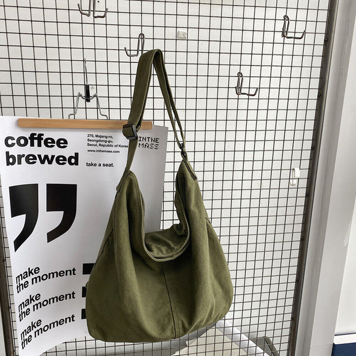 Oversized Skuldertaske Med Bred Rem