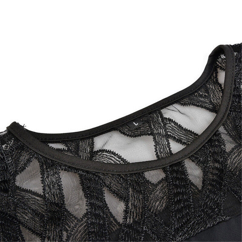 Elegant Plus Size Midikjole til Kvinder