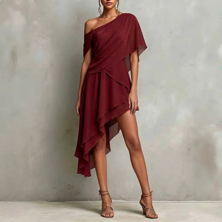 One-Shoulder Mini Dress for Women