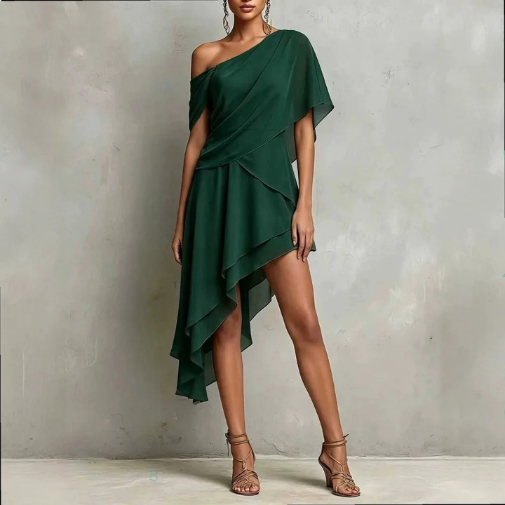 One-Shoulder Mini Dress for Women