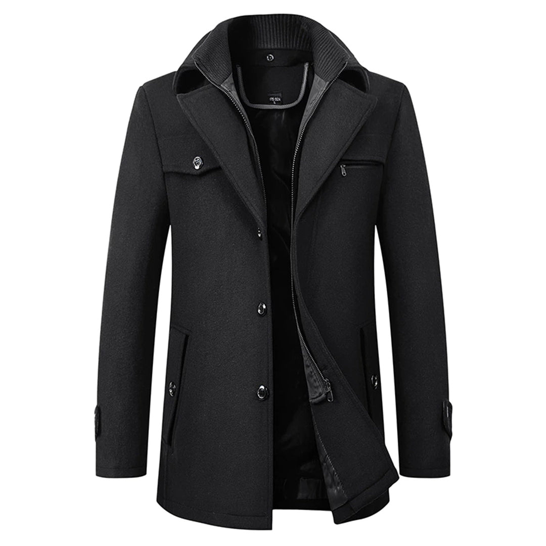 Men's Jacket with Stand Collar