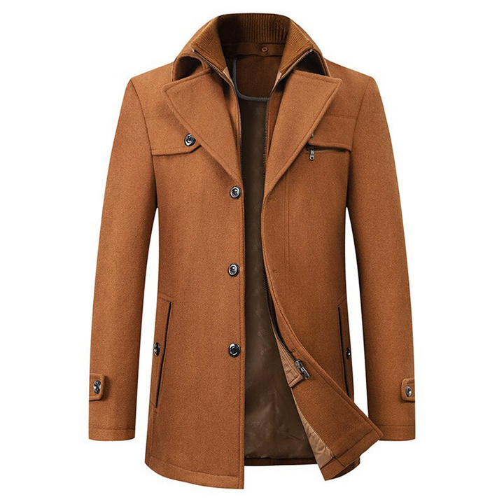 Men's Jacket with Stand Collar