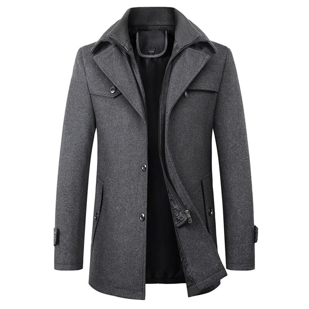 Men's Jacket with Stand Collar