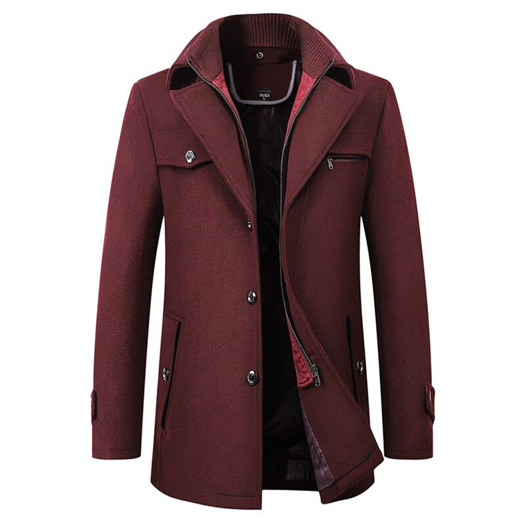 Men's Jacket with Stand Collar
