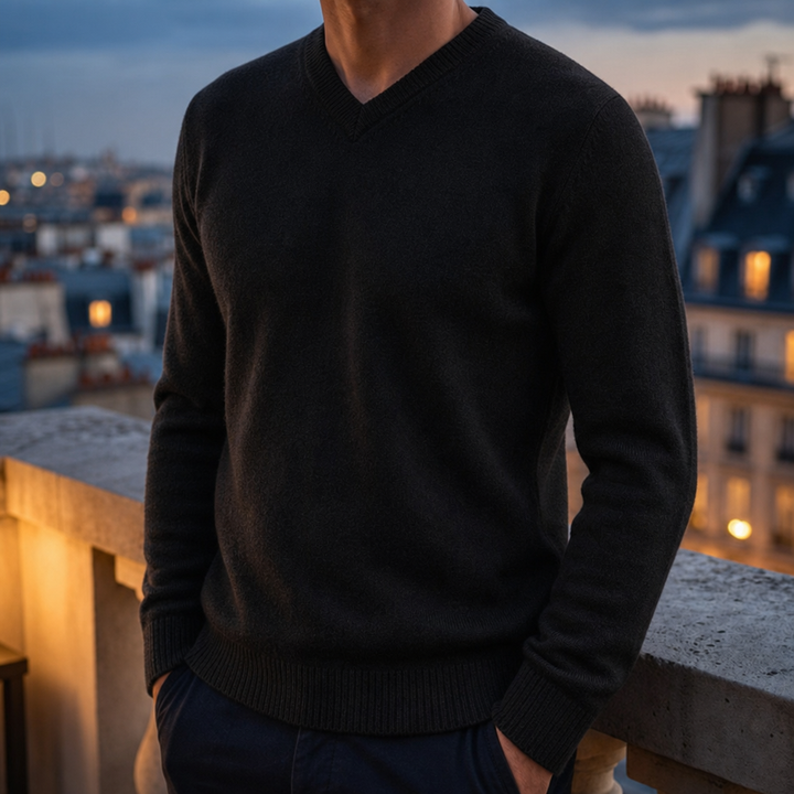V-neck sweater for men