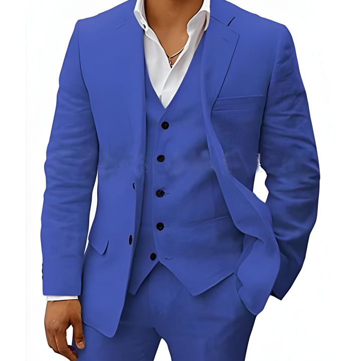 Custom three-piece suit for men