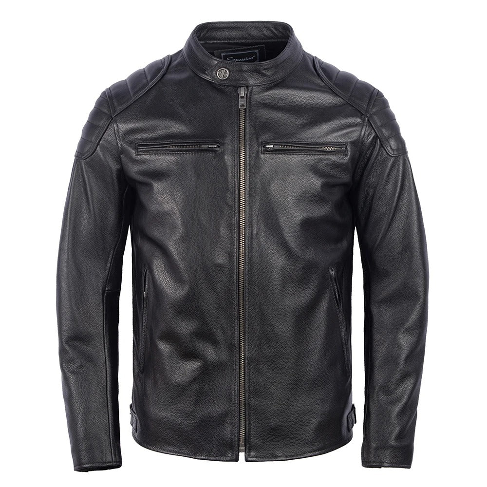Men’s leather biker jacket