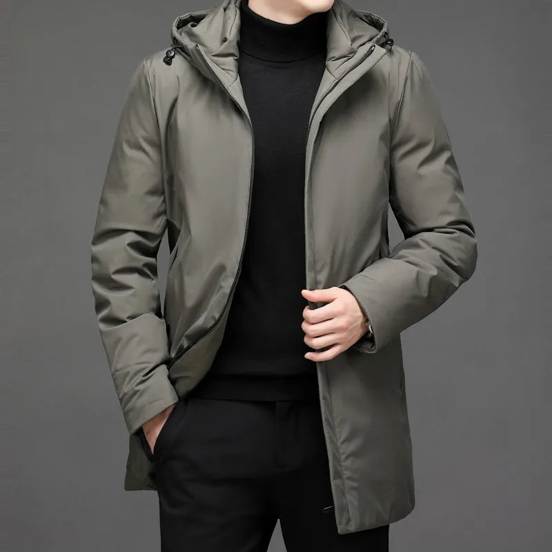 Hooded parka for men