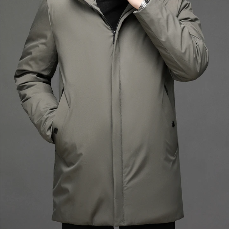 Hooded parka for men