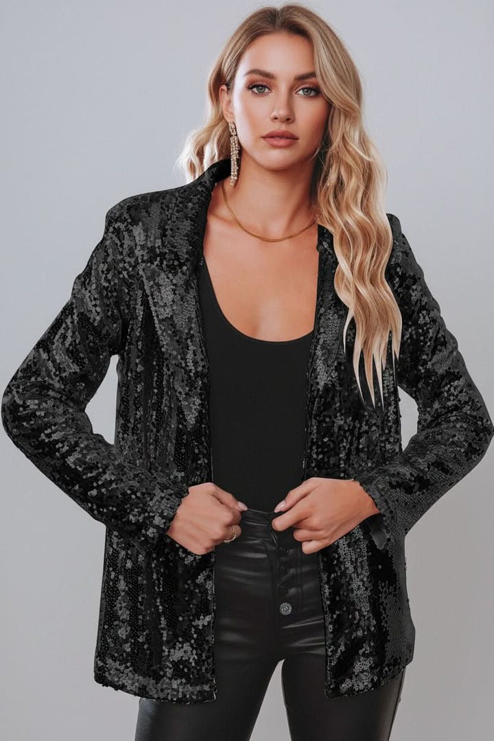 Women's Sparkling Sequin Blazer